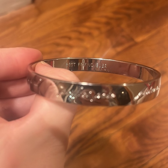 Kate spade silver bangle bracelet. - Picture 2 of 2